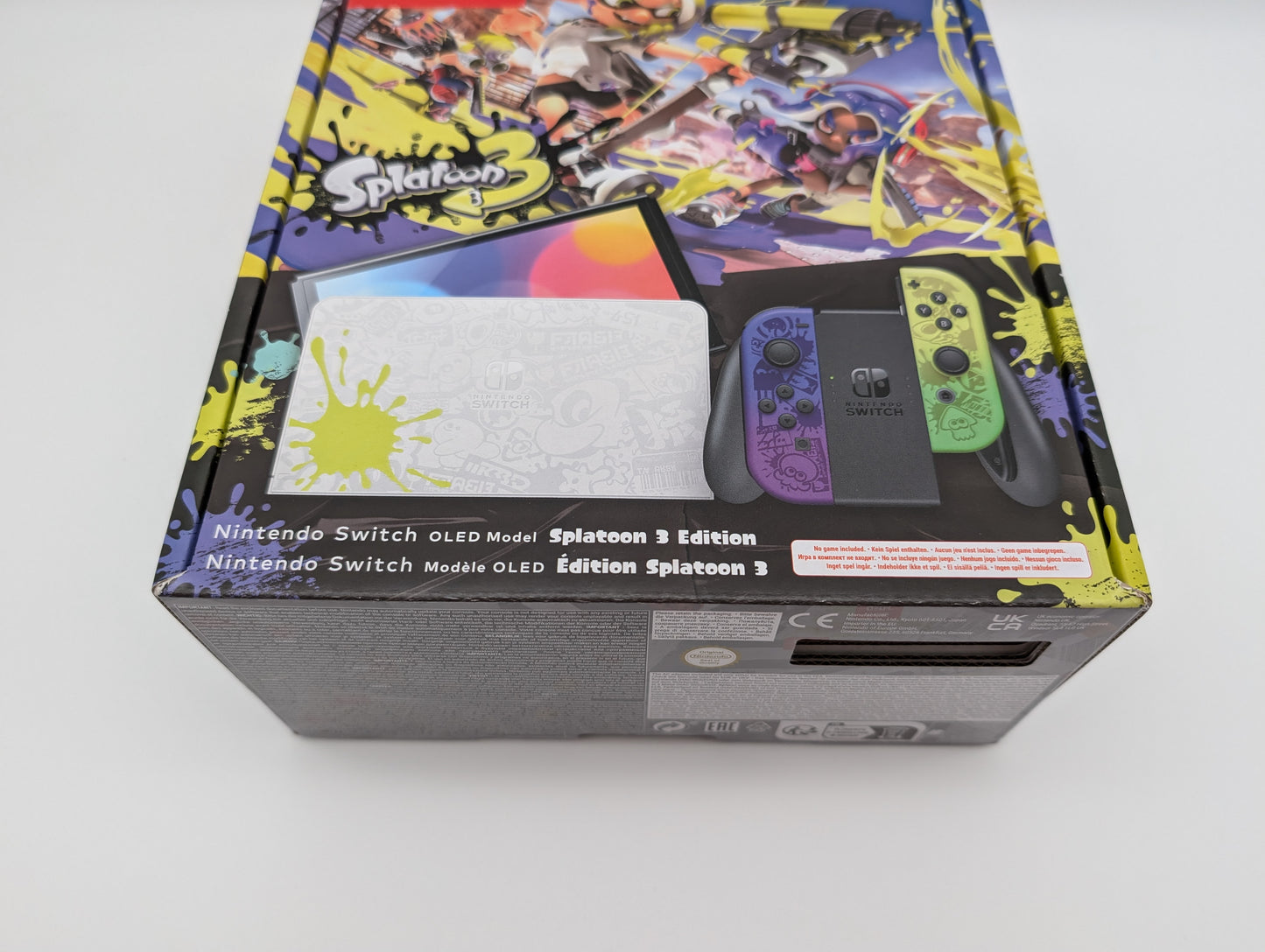 Nintendo Switch OLED - Splatoon 3 Edition schwarz/blau/gelb NEU