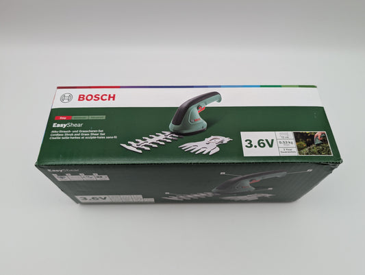 Bosch EasyShear Akku-Strauchschere - 3,6V, 1.5 Ah Akku (0600833303) NEU