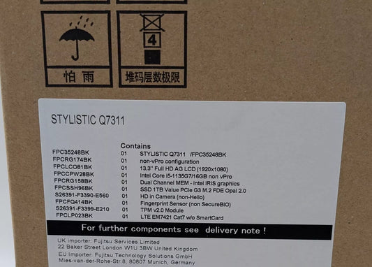 Fujitsu Stylistic Q7311 13,3" FHD i5-1135G7, 16GB, 1TB SSD, LTE, Keyboard DE