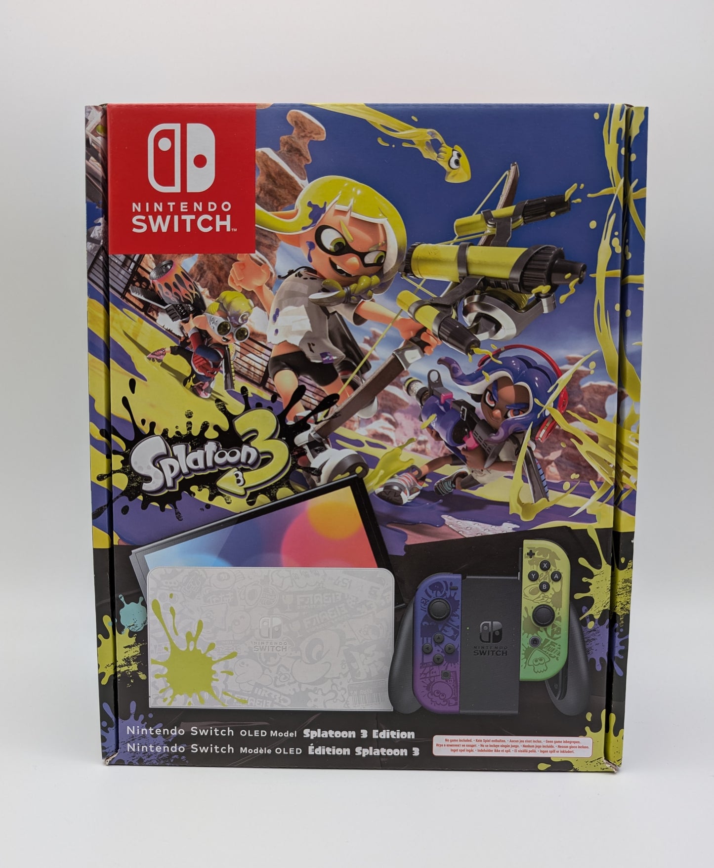 Nintendo Switch OLED - Splatoon 3 Edition schwarz/blau/gelb NEU