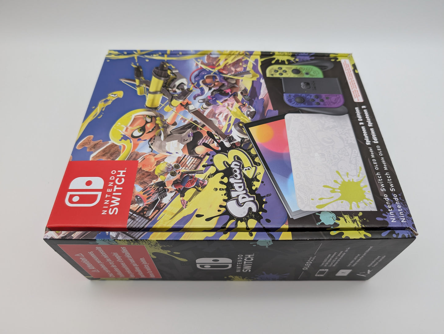 Nintendo Switch OLED - Splatoon 3 Edition schwarz/blau/gelb NEU