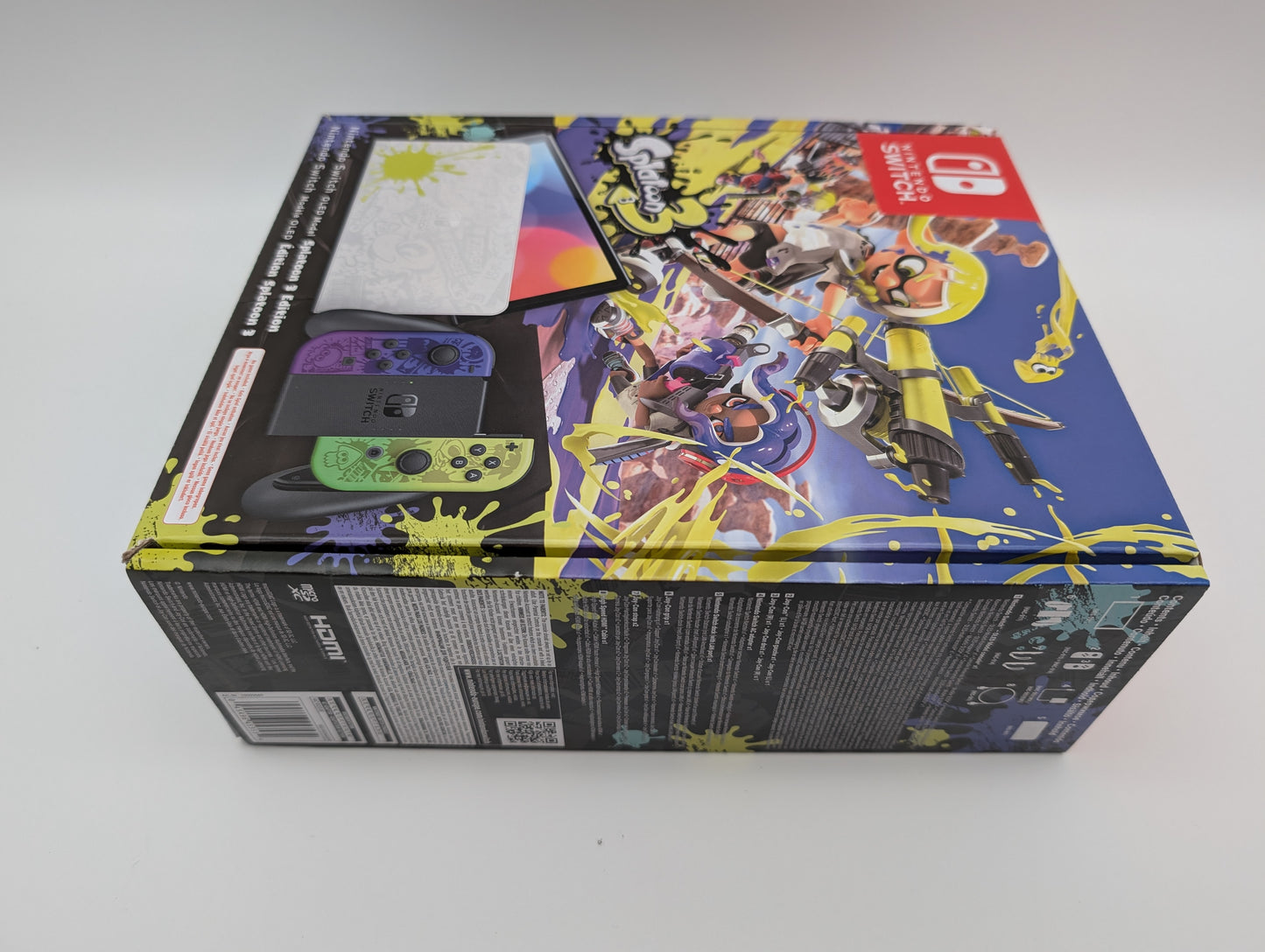 Nintendo Switch OLED - Splatoon 3 Edition schwarz/blau/gelb NEU