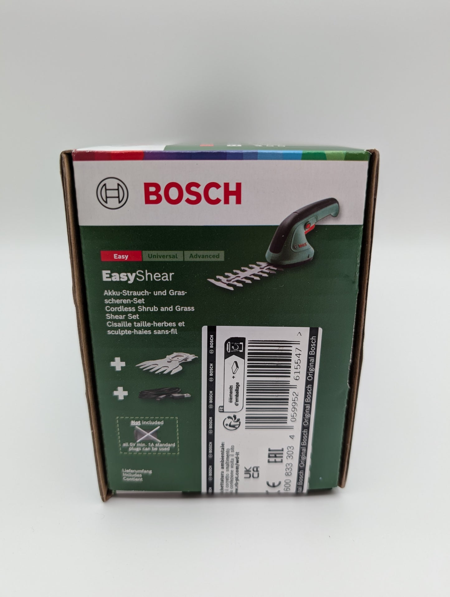 Bosch EasyShear Akku-Strauchschere - 3,6V, 1.5 Ah Akku (0600833303) NEU