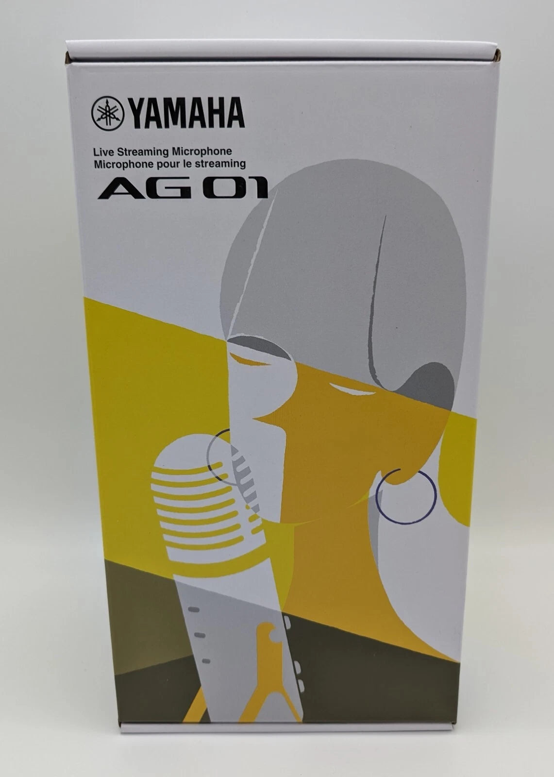 Yamaha AG01 White Live USB Kondensator Mikrofon Streaming Podcast Neu